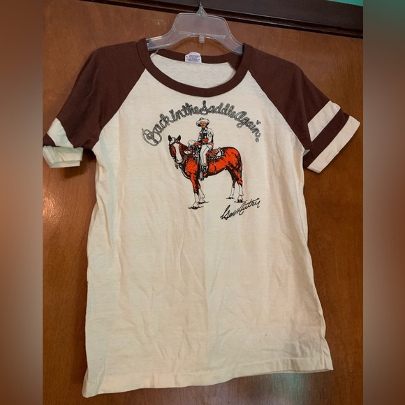 Rare vintage Gene Autry Women’s tee-Fits Size Small/ Medium - Picture 2 of 5